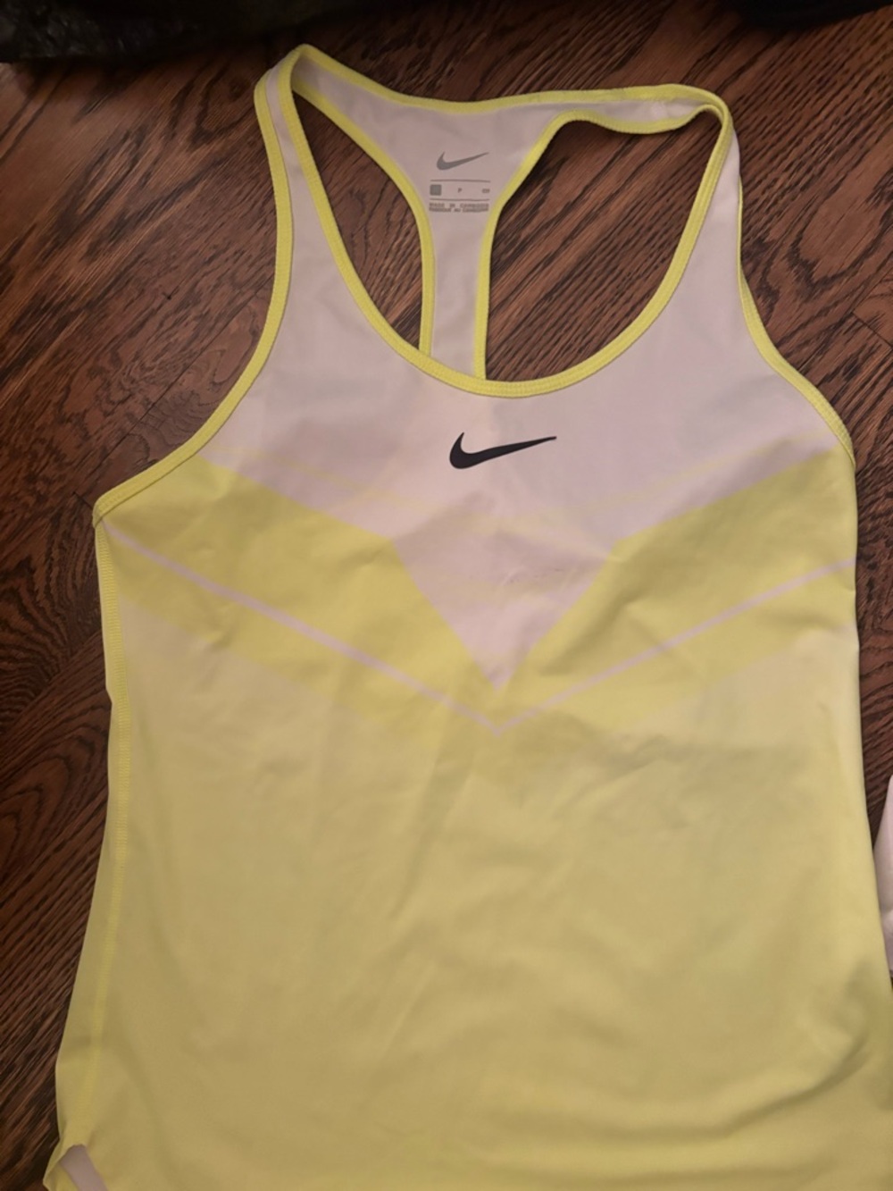 Nike Women's Lemon Yellow Racerback Training Tank